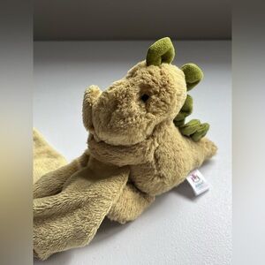 Jellycat Bashful Dino Soother Green Dinosaur Lovey